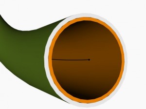 Figure 2: Tunnel modeled in Dynamo with different layers 